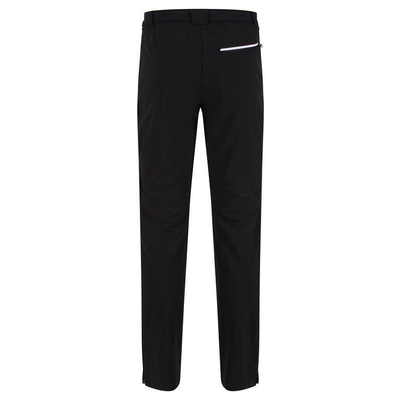 Pantalon de randonnée amovible Regatta Mountain pour hommes, noir