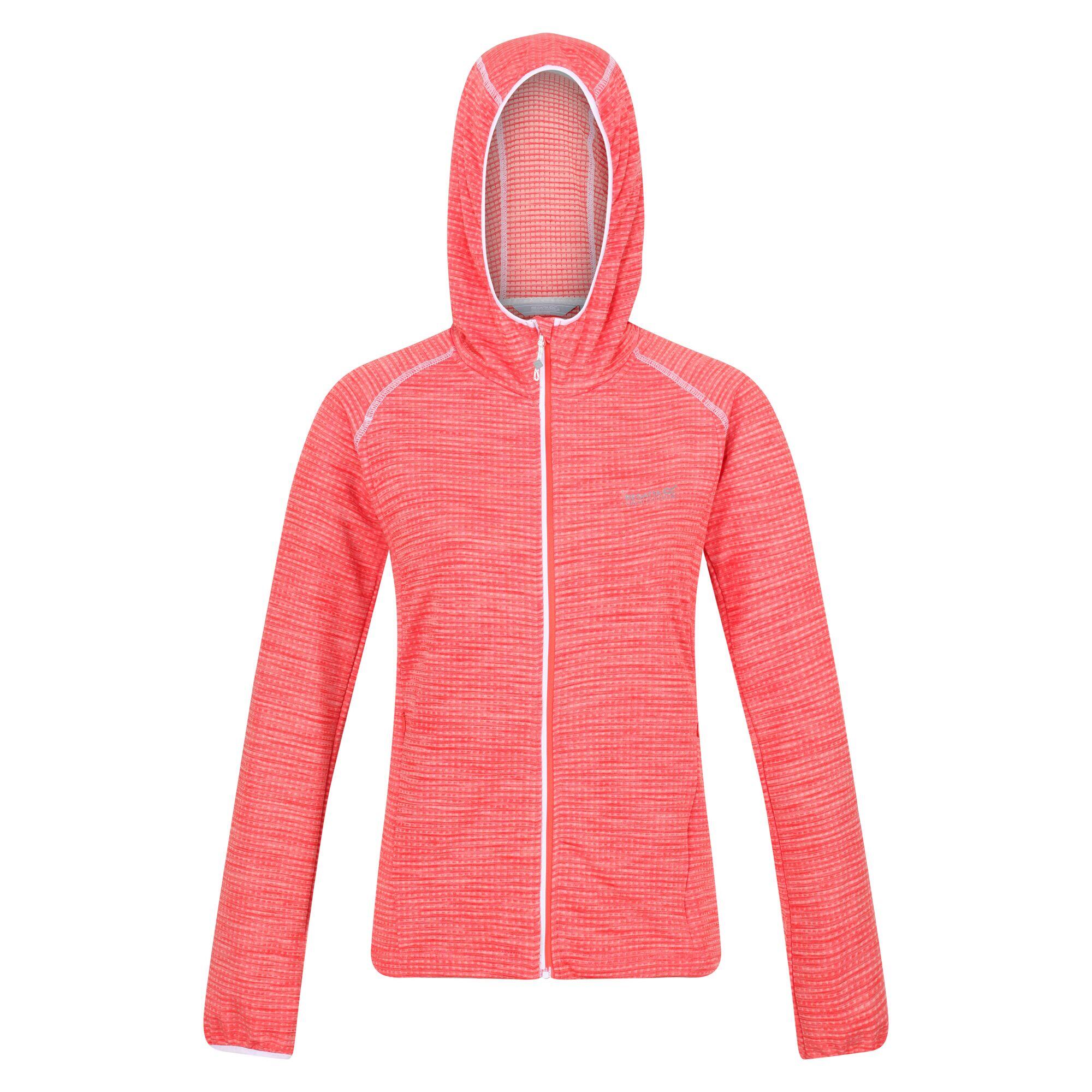 Womens/Ladies Yonder Full Zip Hoodie (Neon Peach) 1/5