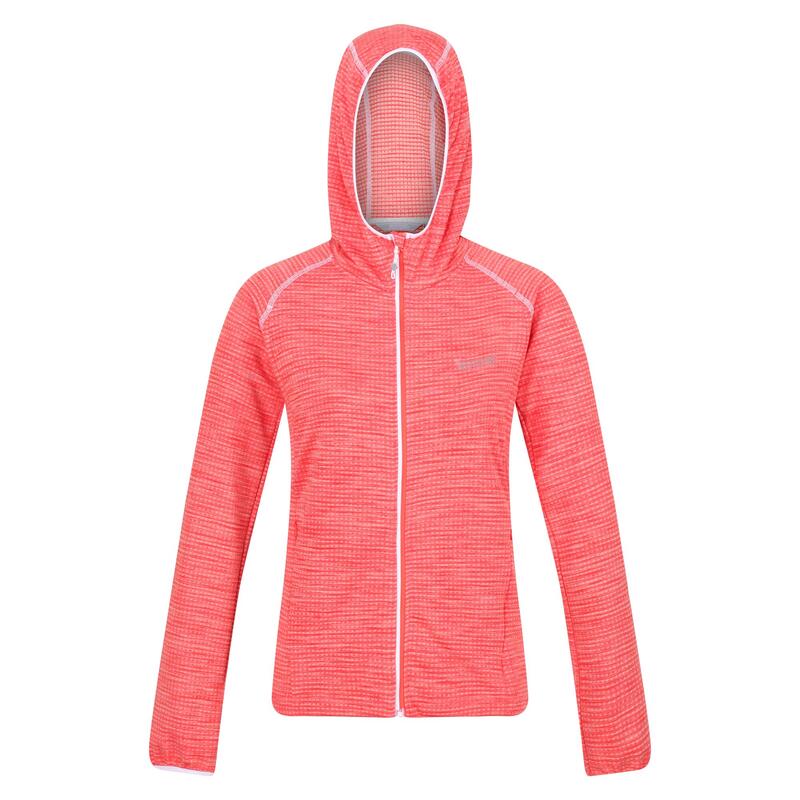 Yonder Wanderhoodie für Damen mit durchgehendem Reißverschluss - Orange