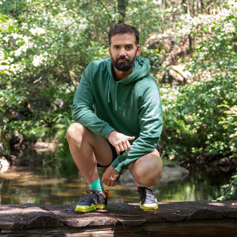 Sweat à capuche  pour homme Fyke vert