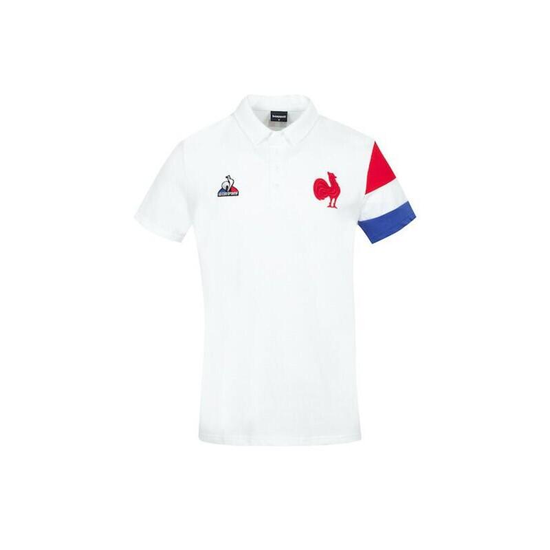 POLO XV DE FRANCE HOMME - BLANC - 2021/2022 – COQ SPORTIF