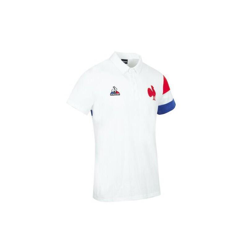 POLO XV DE FRANCE HOMME - BLANC - 2021/2022 – COQ SPORTIF