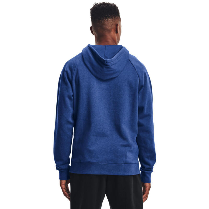 Hoodie Under Armour Rival Fleece Big Logo, Azul, Homens