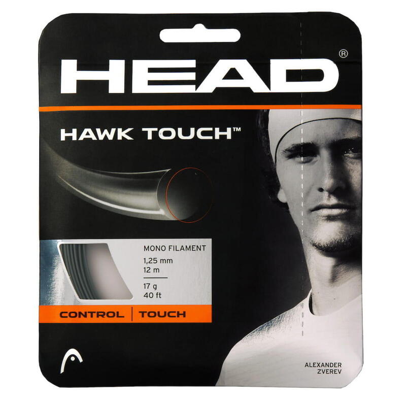 Naciąg do rakiety tenisowej Head HAWK TOUCH set 12m. anthracite 1,30 mm.