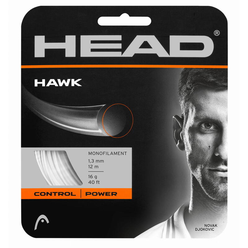 Naciąg do rakiety tenisowej Head HAWK set 12m. white 1,25 mm.