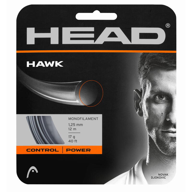 Naciąg do rakiety tenisowej Head HAWK set 12m. black 1,25 mm.