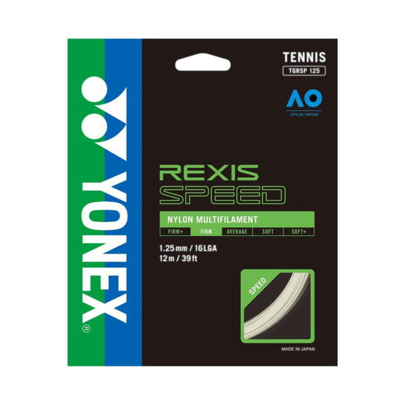 Naciąg tenisowy Yonex Rexis Speed set. 12 m. white 1,25 mm