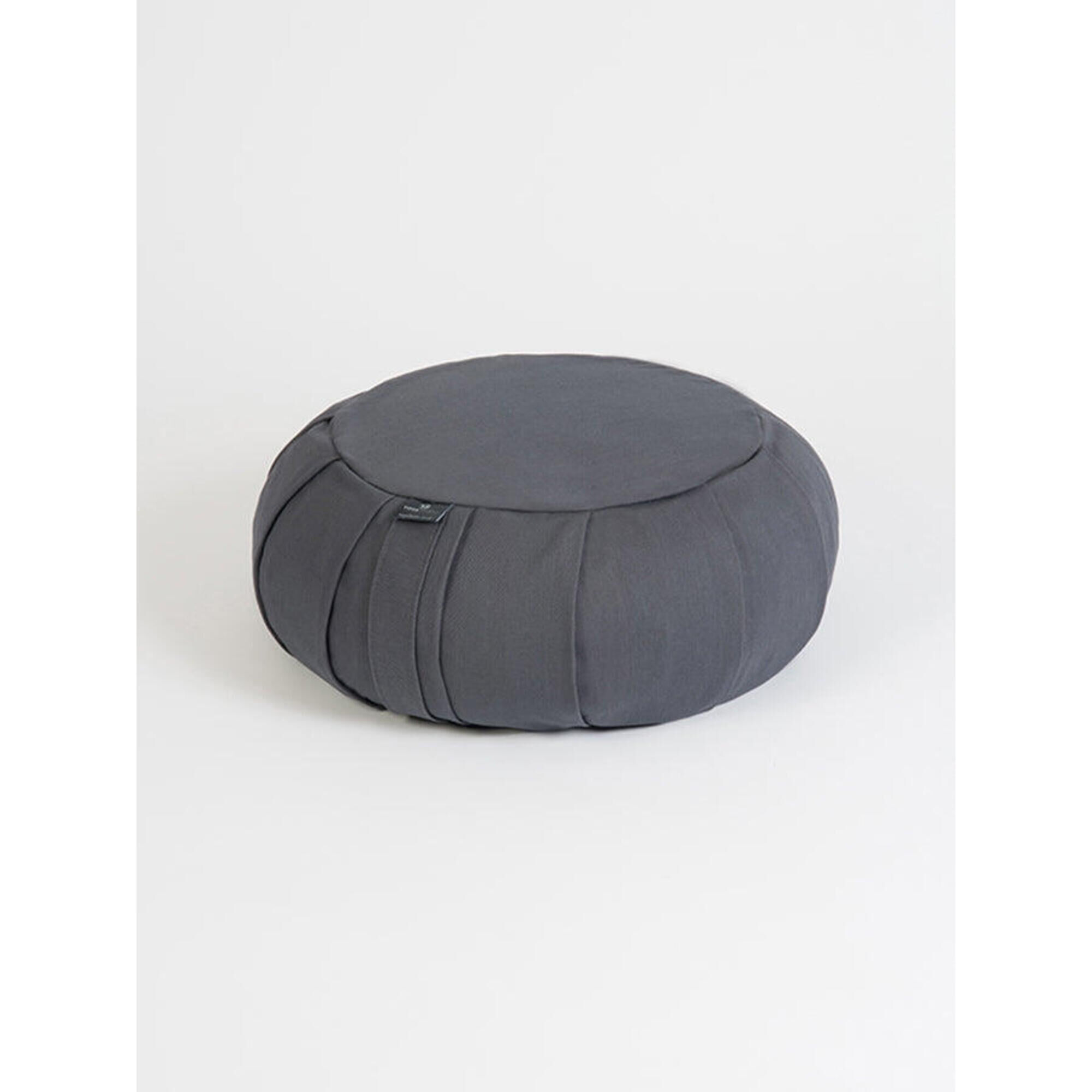 YOGA STUDIO Yoga Studio EU Organic Buckwheat Zafu Round Cushion - Grey