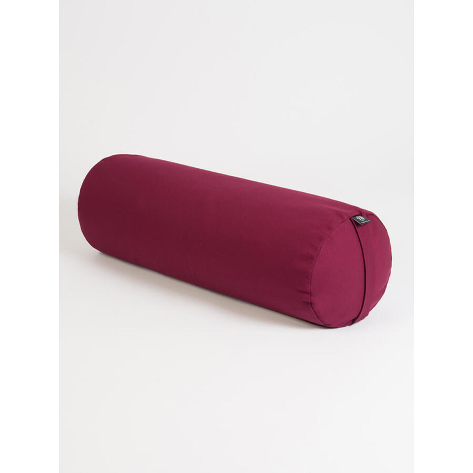 YOGA STUDIO Yoga Studio EU Organic Buckwheat Bolster - Burgundy Red