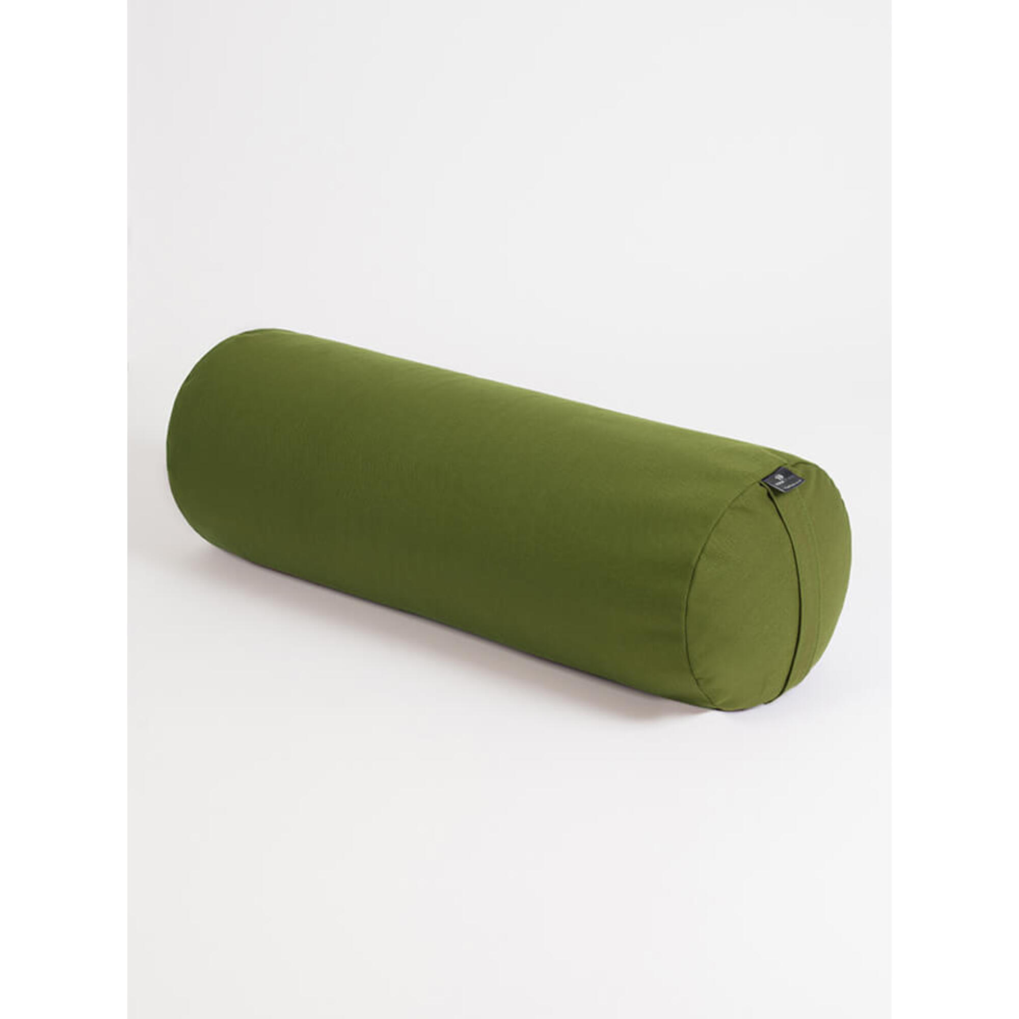 YOGA STUDIO Yoga Studio EU Organic Buckwheat Bolster - Olive Green