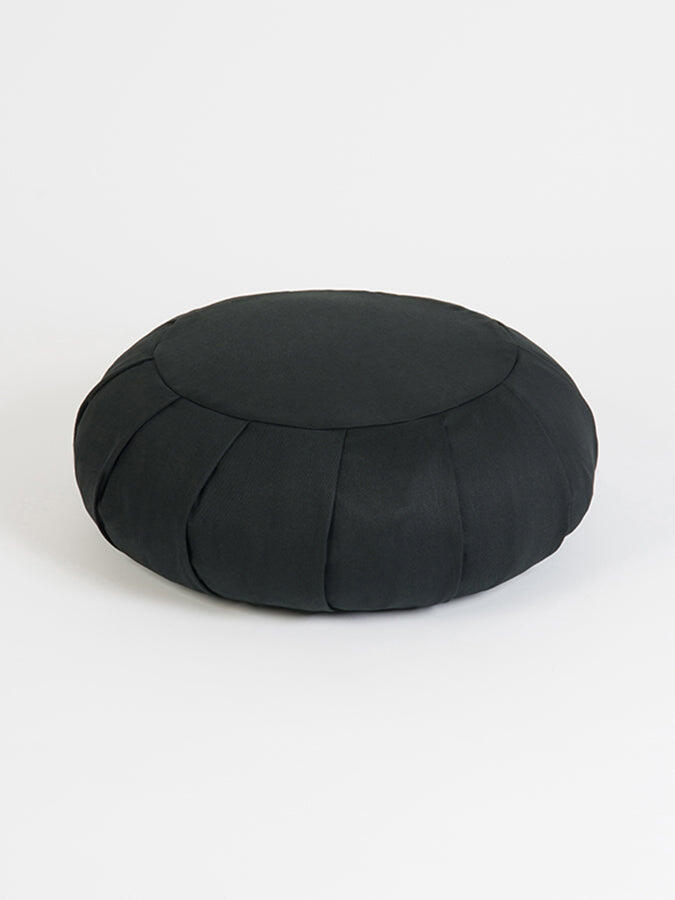 Yoga Studio EU Organic Buckwheat Zafu Round Cushion - Black 2/2
