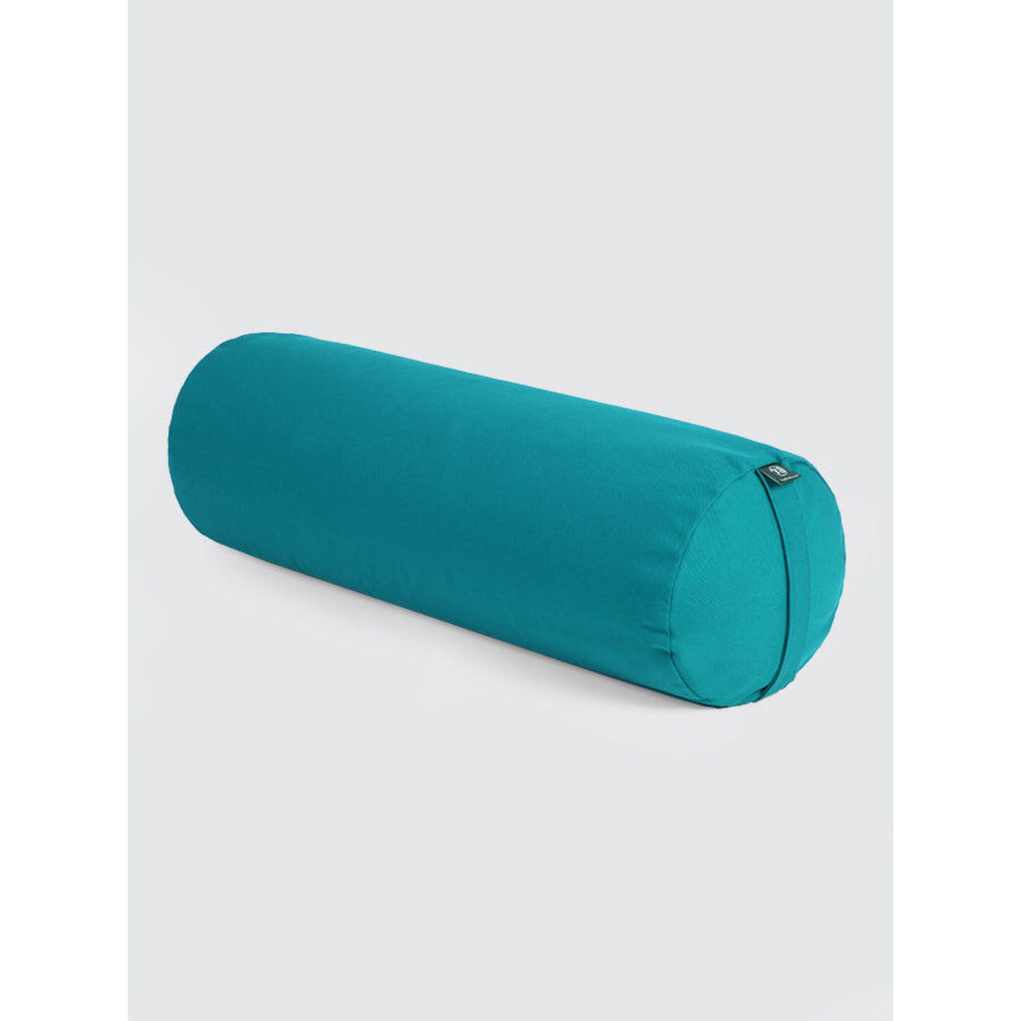 Yoga Studio EU Organic Buckwheat Bolster - Sky Blue 1/4