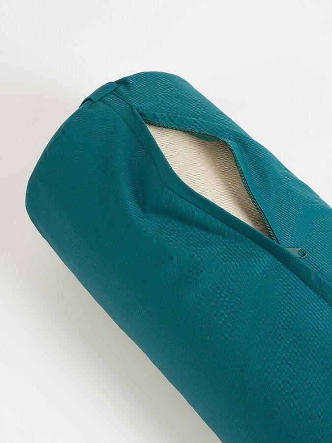 Yoga Studio EU Organic Buckwheat Bolster - Teal 4/4