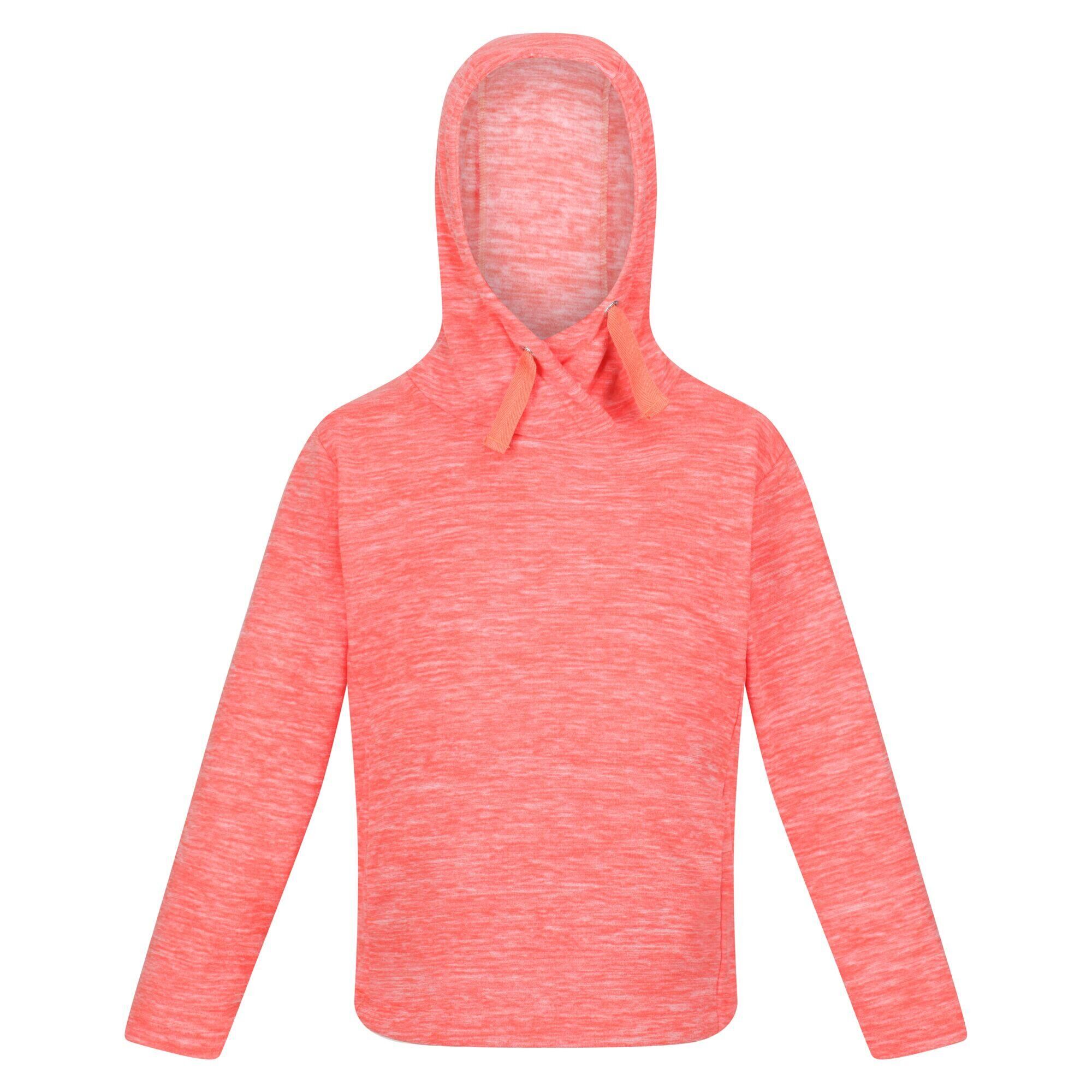 REGATTA Girls Kalina Marl Hoodie (Fusion Coral)