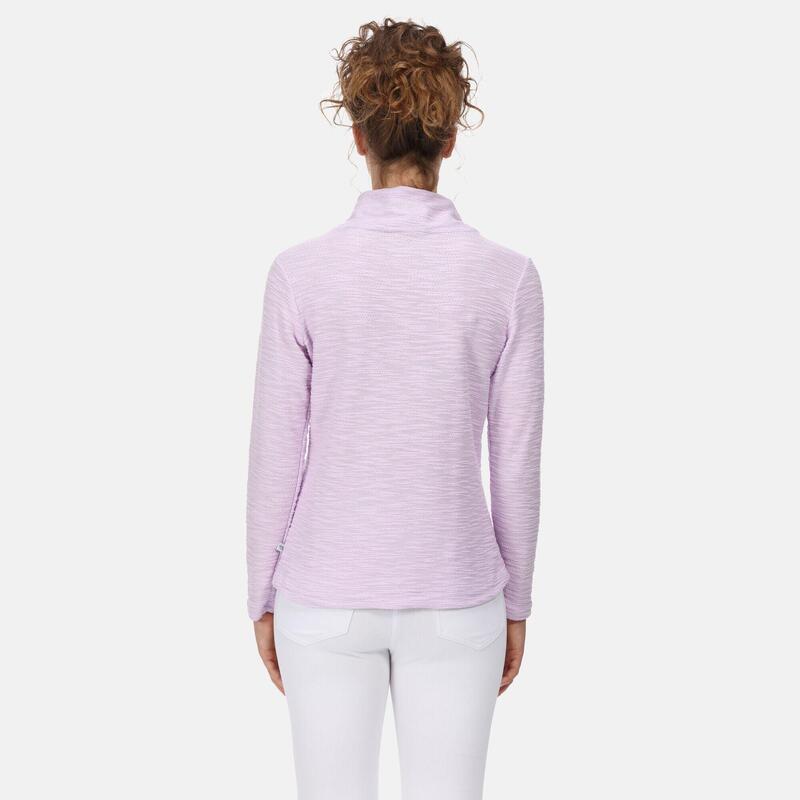 Hensley Walking-Sweatshirt mit Wasserfallausschnitt für Damen - Violett