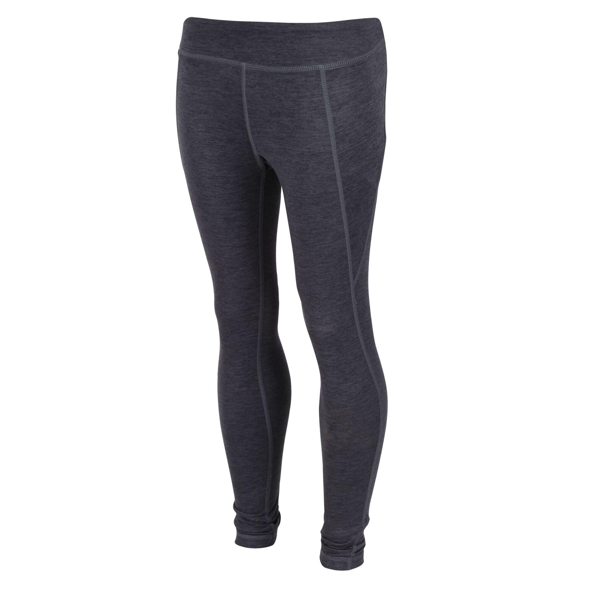 REGATTA Atkin II Girls' Fitness Leggings - Seal Grey Marl