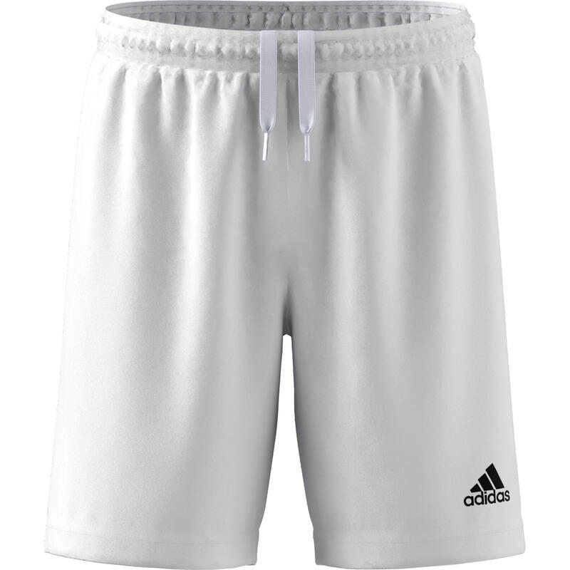 Pantalones cortos fútbol hombre poliéster adidas Entrada22, blanco