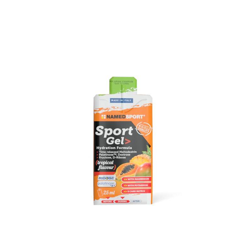 Named Sport - Sport Gel sabor Tropical 1 x 25 ml - Aumenta a energia