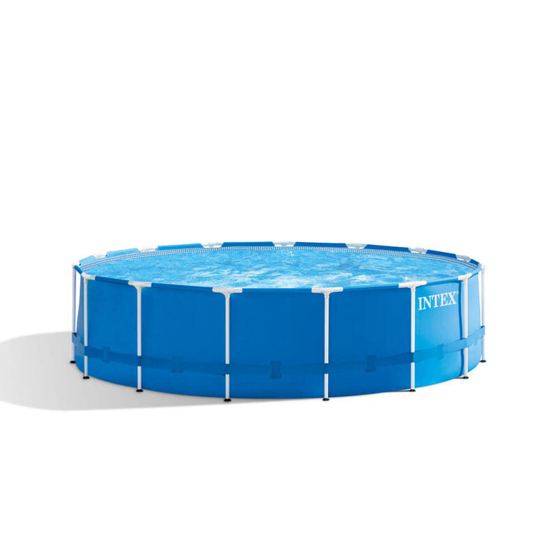 Intex - Metal Frame - Piscine avec accessoires - 457x122 cm