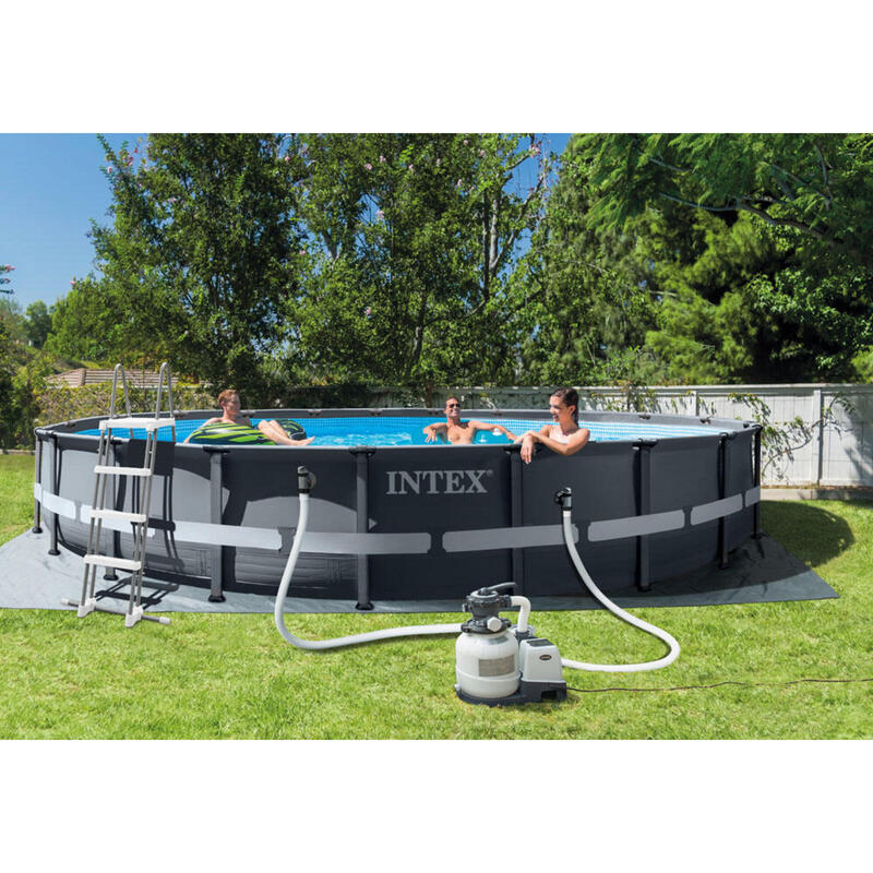 Intex - Ultra XTR Frame - Piscine - 610x122 cm - Ronde - Piscine intérieure