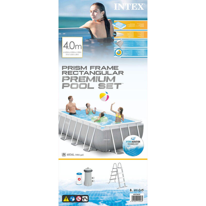 Intex Prism Frame zwembad 400 x 200 x 100 cm