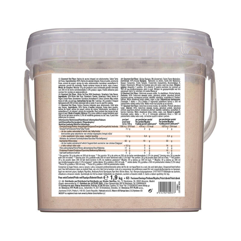 Farinha de Aveia Gourmet, Morango, 1.9kg