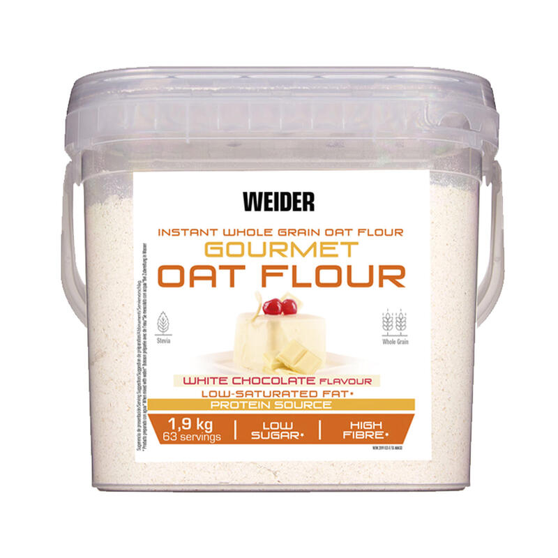 Weider - Gourmet Oat Flour 1,9 kg - Harina de avena -  Sabor: Chocolate Blanco
