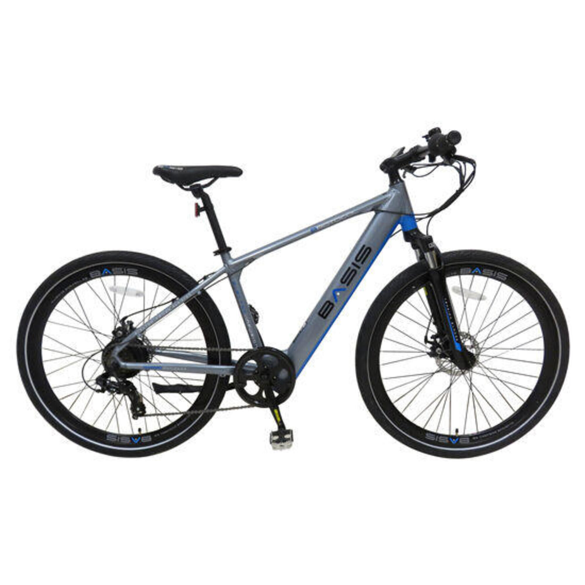 BASIS Basis Protocol Hybrid Electric Bike, 7Ah, 700c Wheel - Graphite Blue