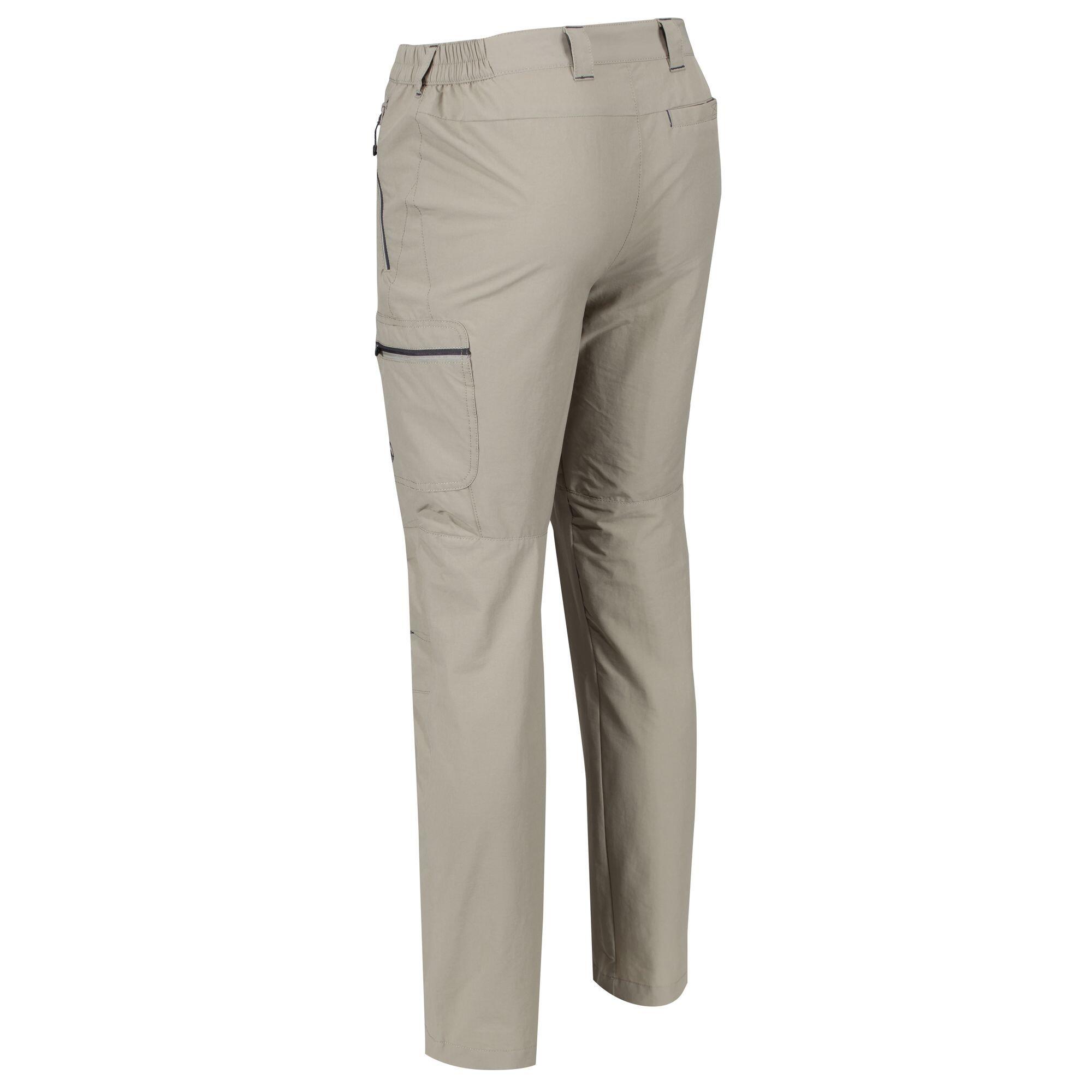 Mens Highton Zip Off Walking Trousers (Parchment White) 2/5