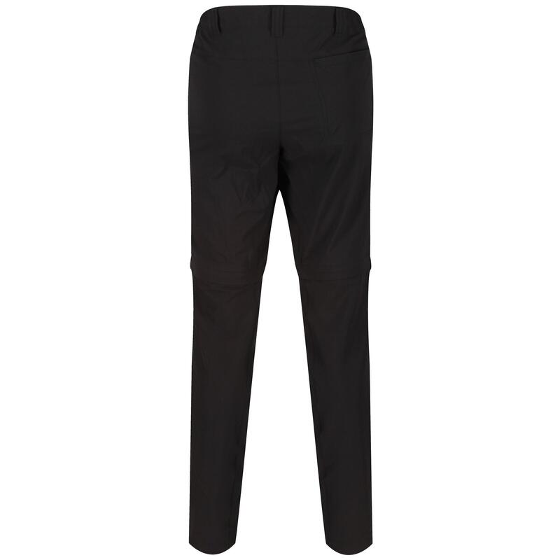 Heren Highton Zip Off Wandelbroek (Zwart)