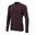 Seamless T‐shirt met lange mouw Bordeaux Rood/Lime Fyke