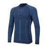 Seamless T‐shirt met lange mouw Blauw/Geel Fyke