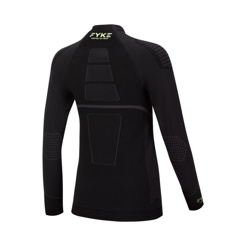 Chemise unisexe à manches longues Boost Pro Fyke noir/brillant