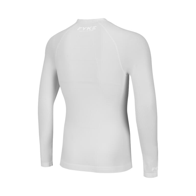 Chemise unisexe à manches longues Boost Pro Fyke blanc