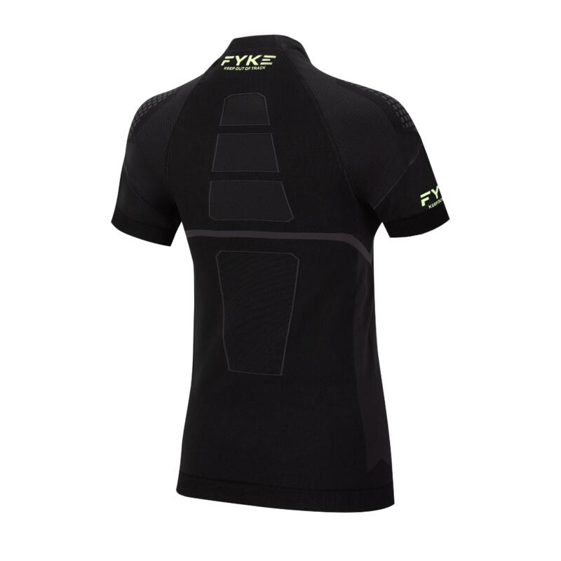 Chemise unisexe à manches courtes Boost Pro Fyke noir/brillant