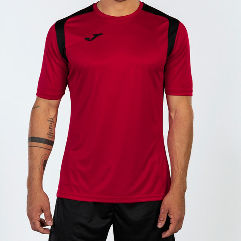 Maillot manches courtes Homme Joma Championship v rouge noir