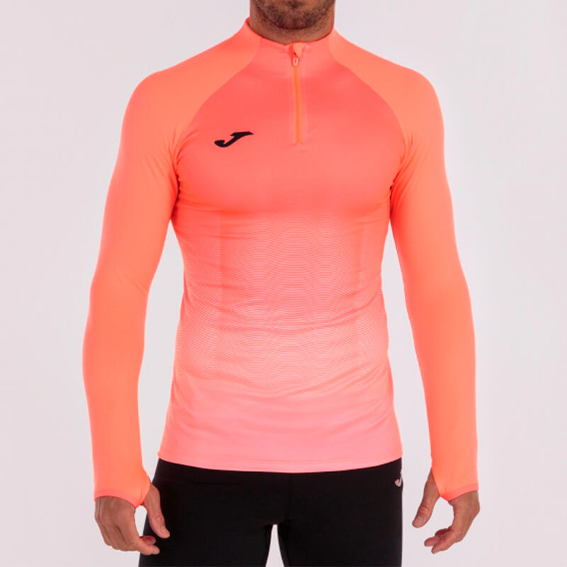 Sweat-shirt running Homme Joma Elite vii corail fluo blanc