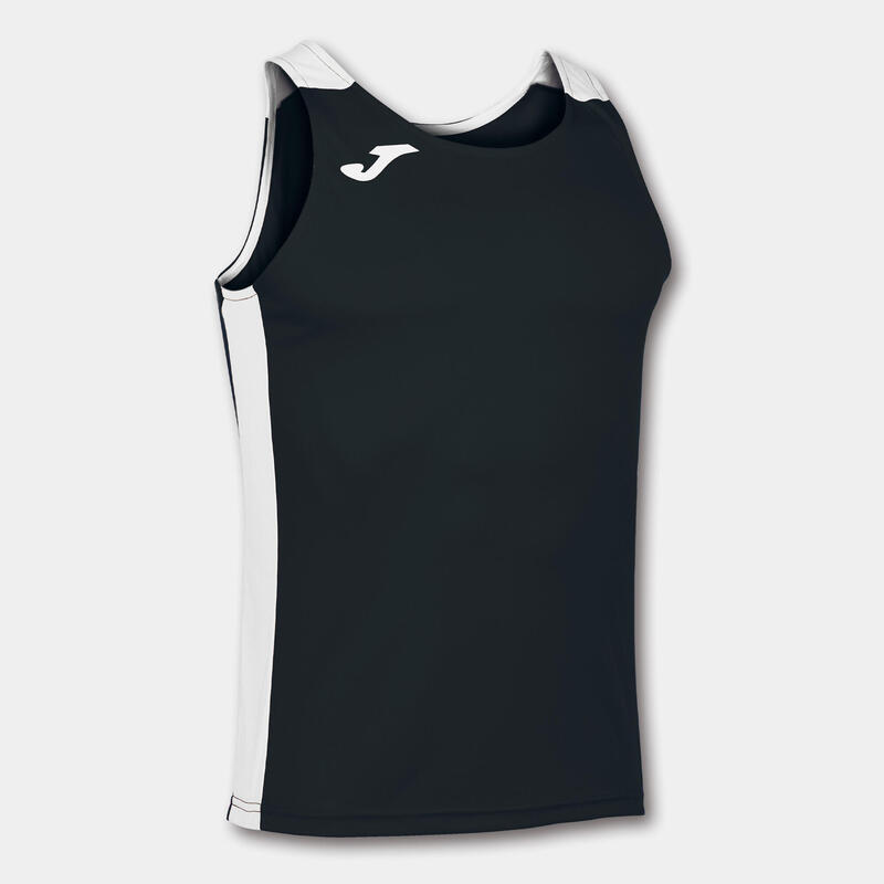 Camiseta Tirantes Running Niños Joma Record II Negro