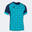 Maillot manches courtes Homme Joma Supernova iii bleu marine turquoise fluo