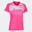 Maillot manches courtes Femme Joma Supernova ii rose fluo blanc