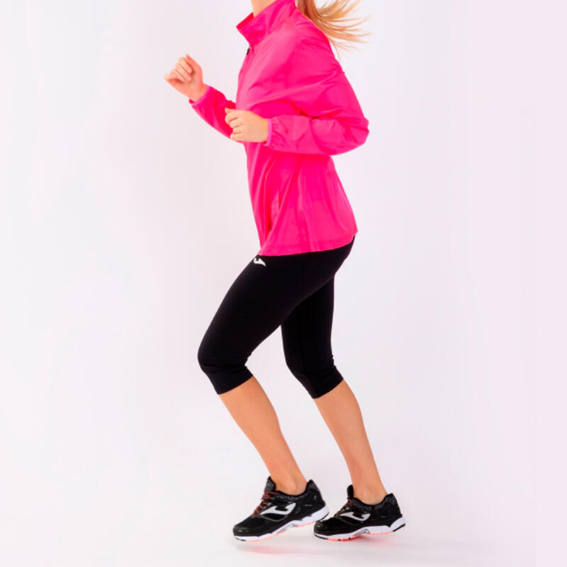 Cortavientos running Mujer Joma Elite vii rosa flúor