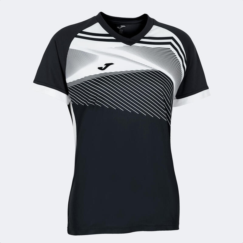 Camiseta manga corta Mujer Joma Record ii negro blanco