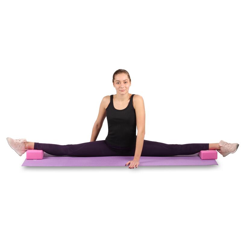 Juego de 2 bloques de yoga EVA para estabilidad, bloques de yoga
