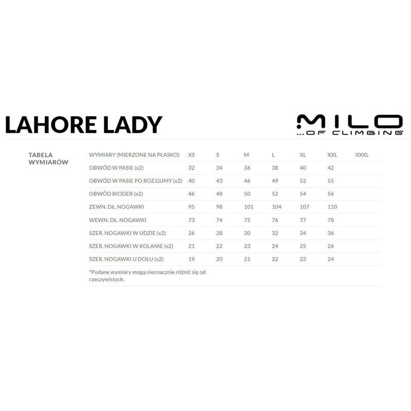 Spodnie skiturowe damskie Milo Lahore Lady Pants