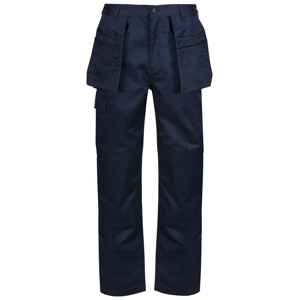 Mens Cargo Trousers (Navy) 1/4