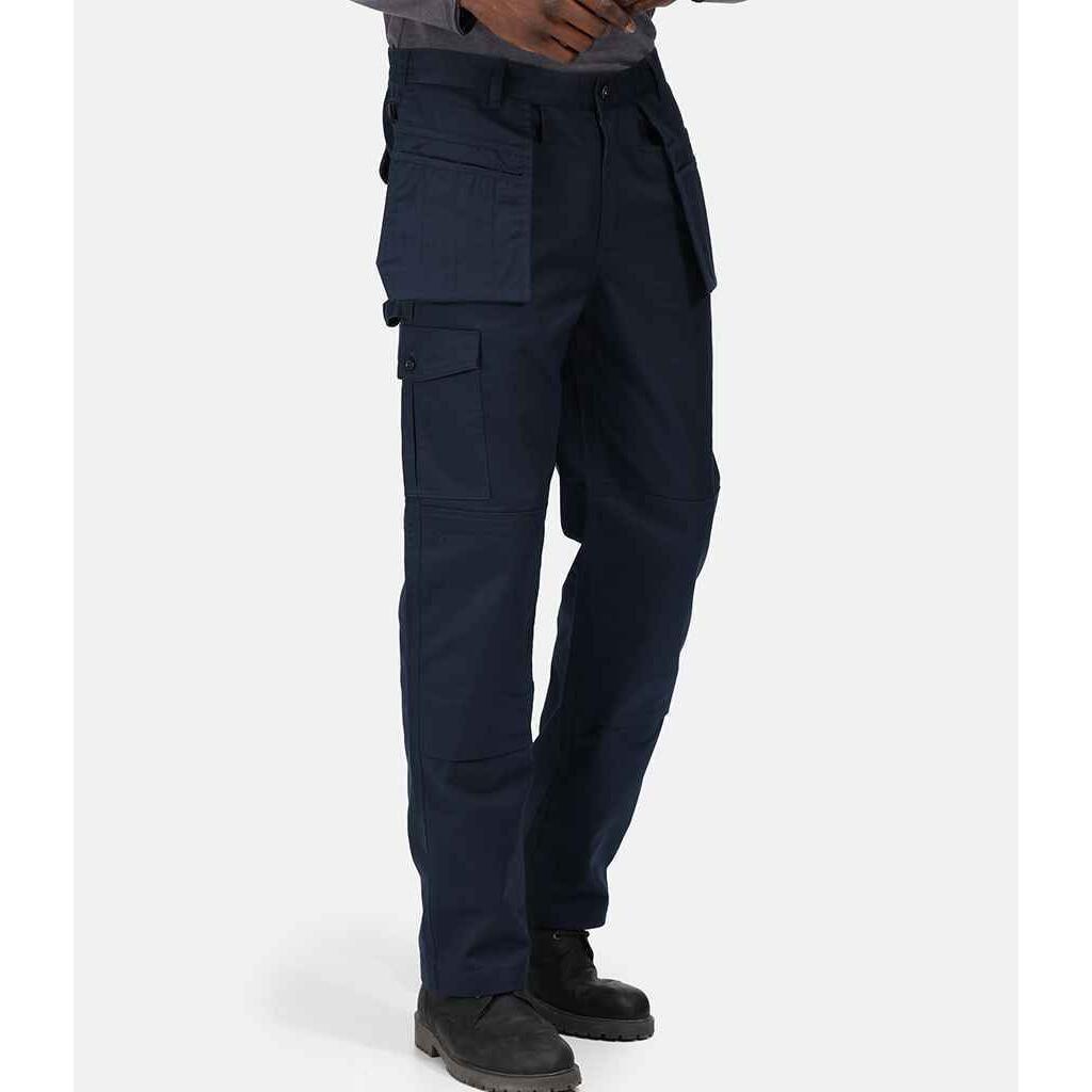 Mens Cargo Trousers (Navy) 2/4