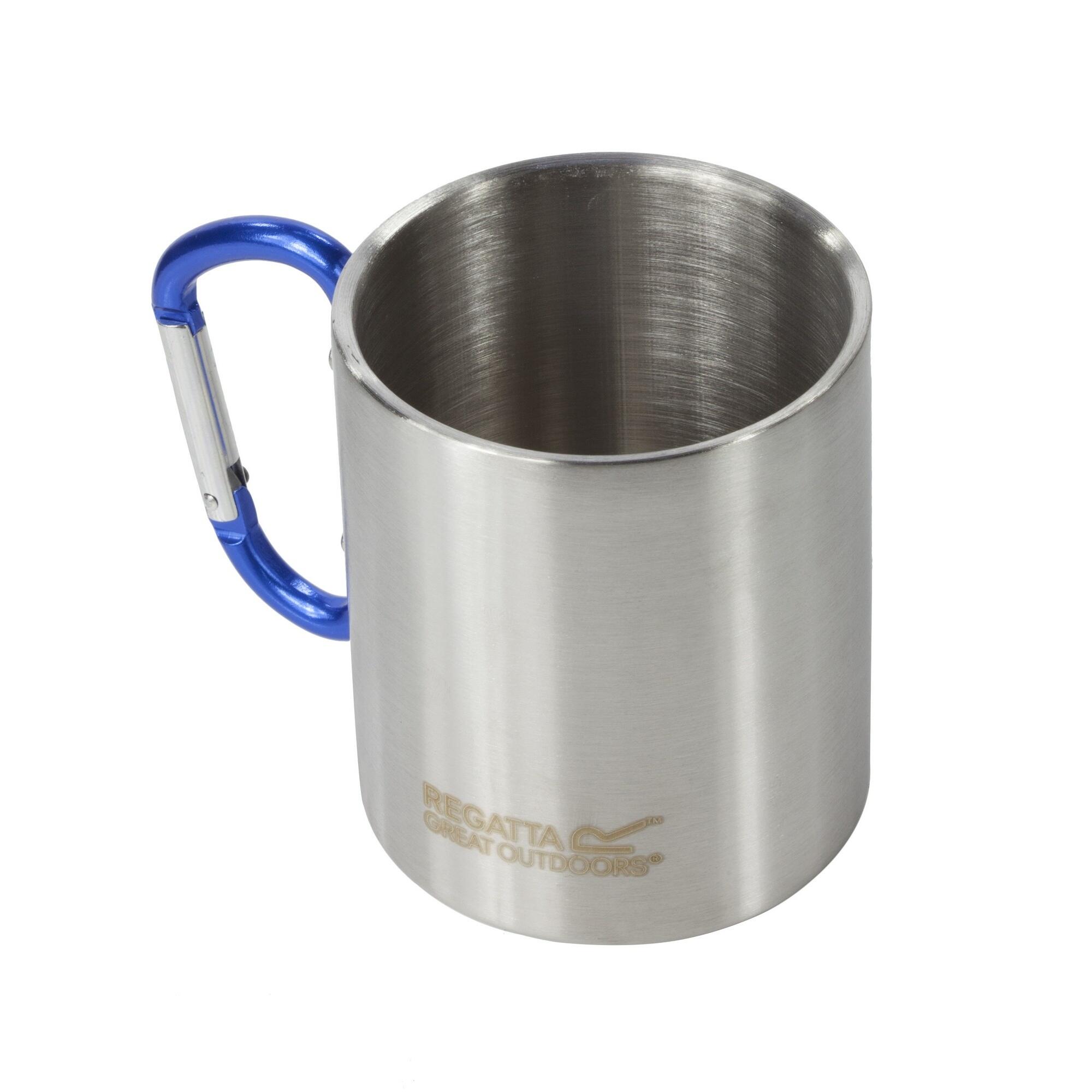 REGATTA Great Outdoors Steel Karabiner Mug/Cup (Silver)