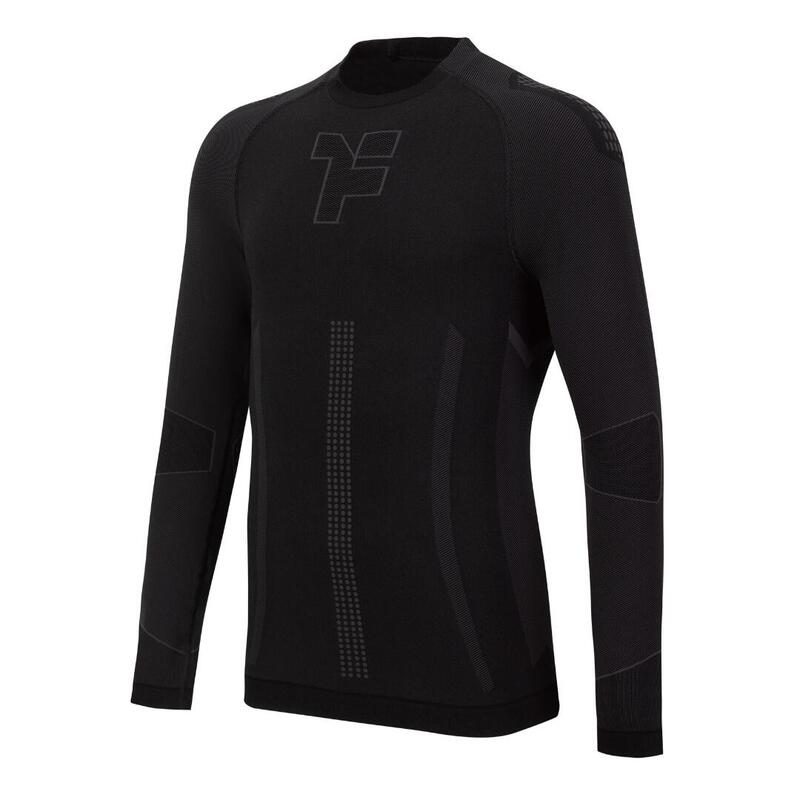 Chemise unisexe à manches longues Boost Pro Fyke noir/rouge