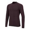 Seamless T‐shirt met lange mouw Bordeaux Rood/Lime Fyke