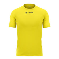 Camiseta de Fútbol Givova Capo Amarilla Poliéster
